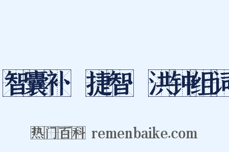 智囊补·捷智·洪钟组词是什么意思的图片